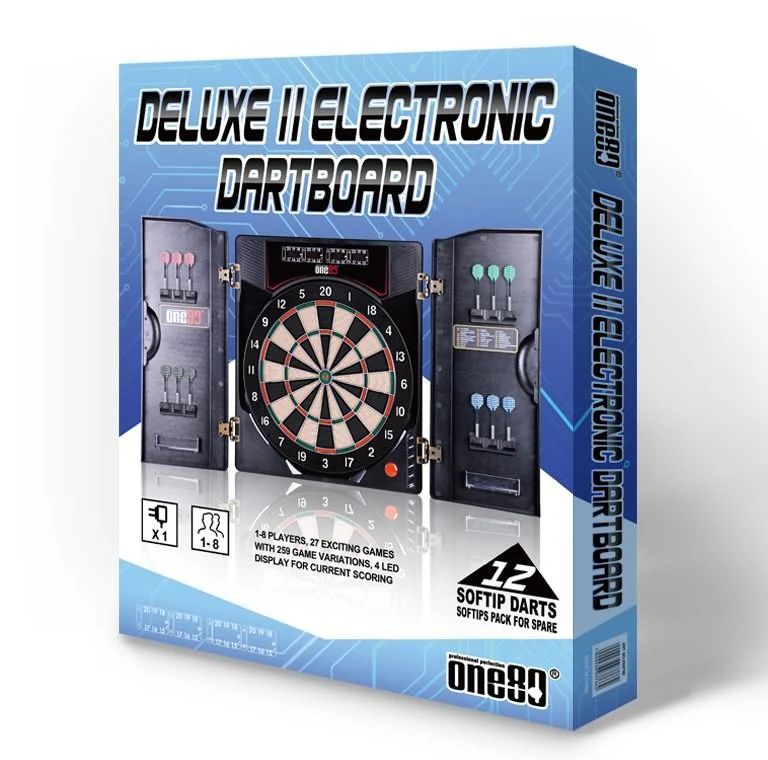 Premium Electronic Soft Tip Dartboard With In-Built Cabinet - Image 5